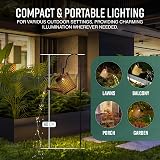 GloBrite 48 LED Solar Watering Can Garden Lights IP65 Waterproof 80 cm view 5