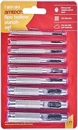 Amtech H1850 9 Piece Hollow Punch Set view 2