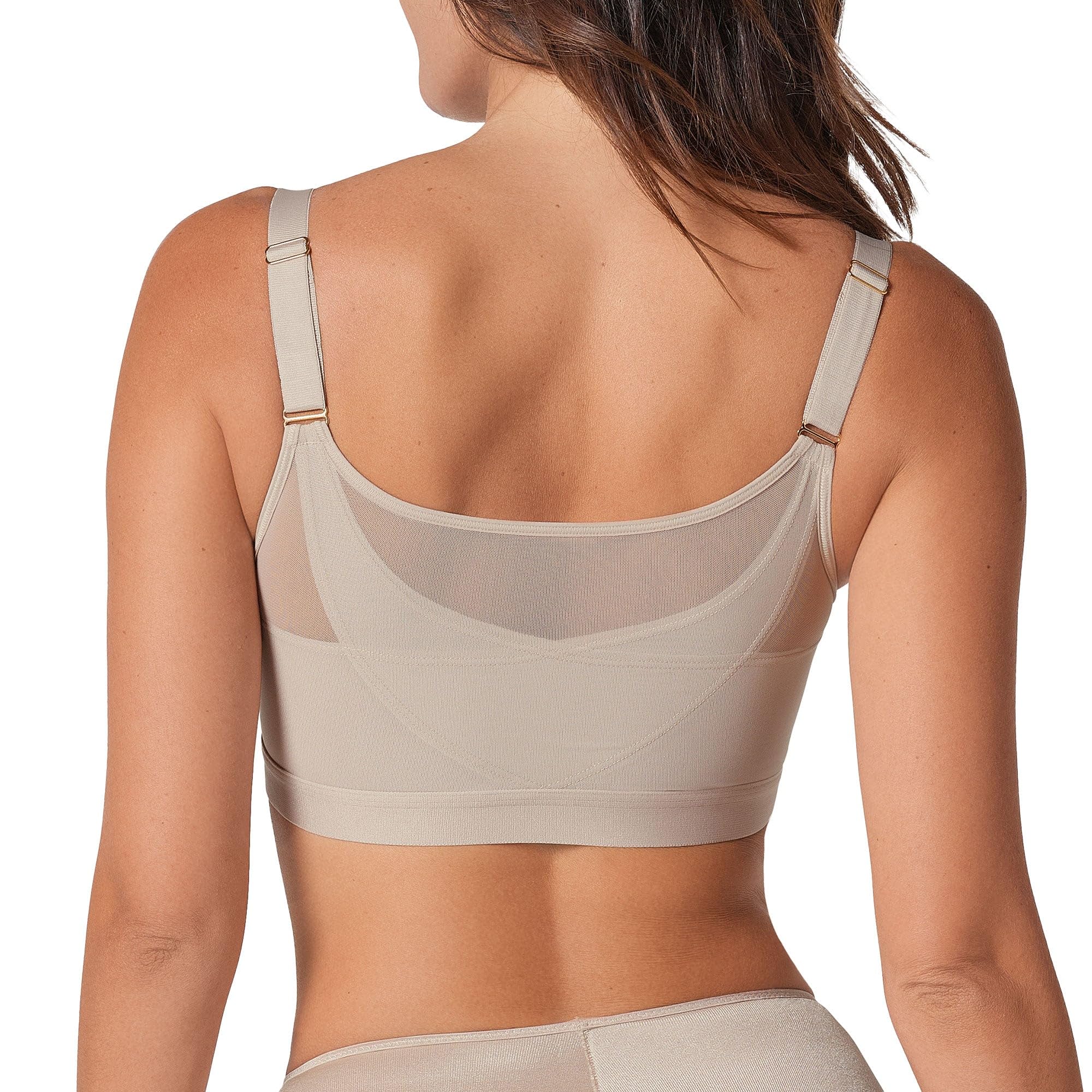 Photo 1 of Leonisa Back Support Posture Corrector Wireless Sports Bra for Women with Contour Cups,Beige,36C
