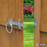 XFORT Zinc Ring Gate Latch Garden Door Catch Auto Gate Ring Latch view 4