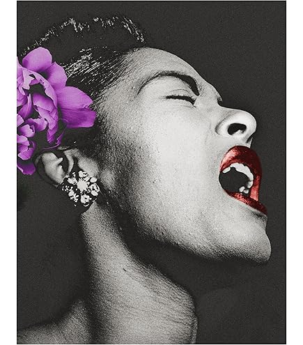 Amazon.com: Old Portrait Blues Jazz Singer Billie Holiday Usa