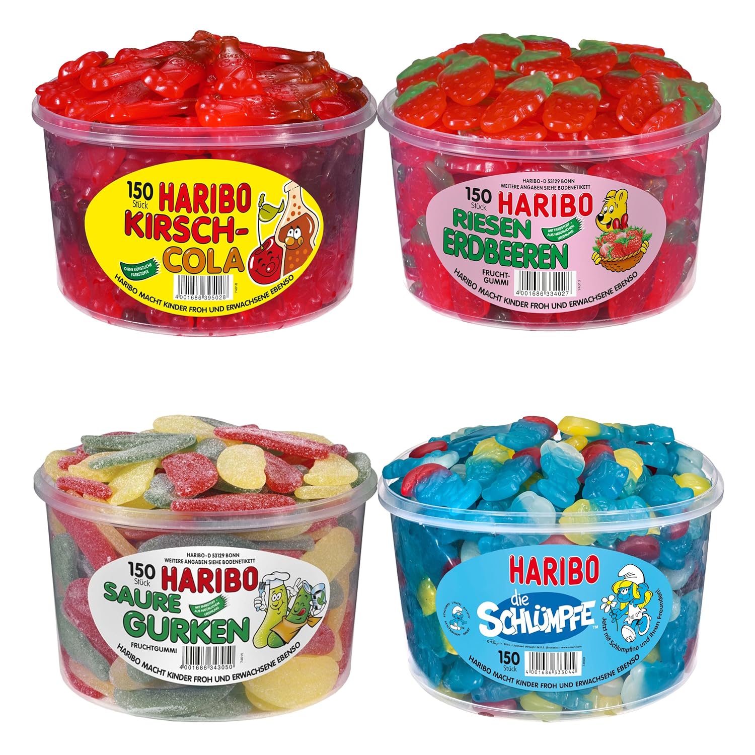 Haribo Taste Set Gelatine Free 1, Fruit Candies without Jelly, Sweets