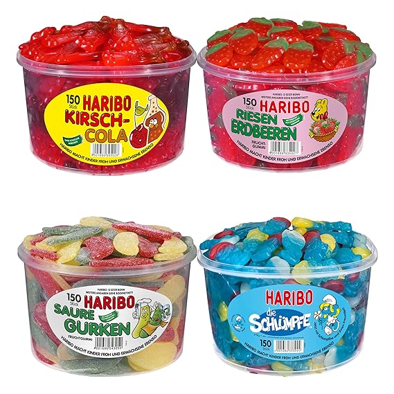 Haribo Taste Set Gelatine Free 1, Fruit Candies without Jelly, Sweets, Gummy Bears, Bonbons