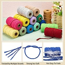 36 Rolls Macrame Cord 3 mm x 1188 Yards Natural