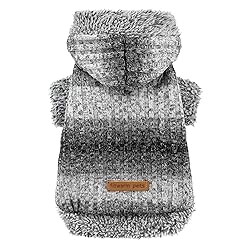 Fitwarm Fuzzy Dog Sweater, Knitted Winter Dog