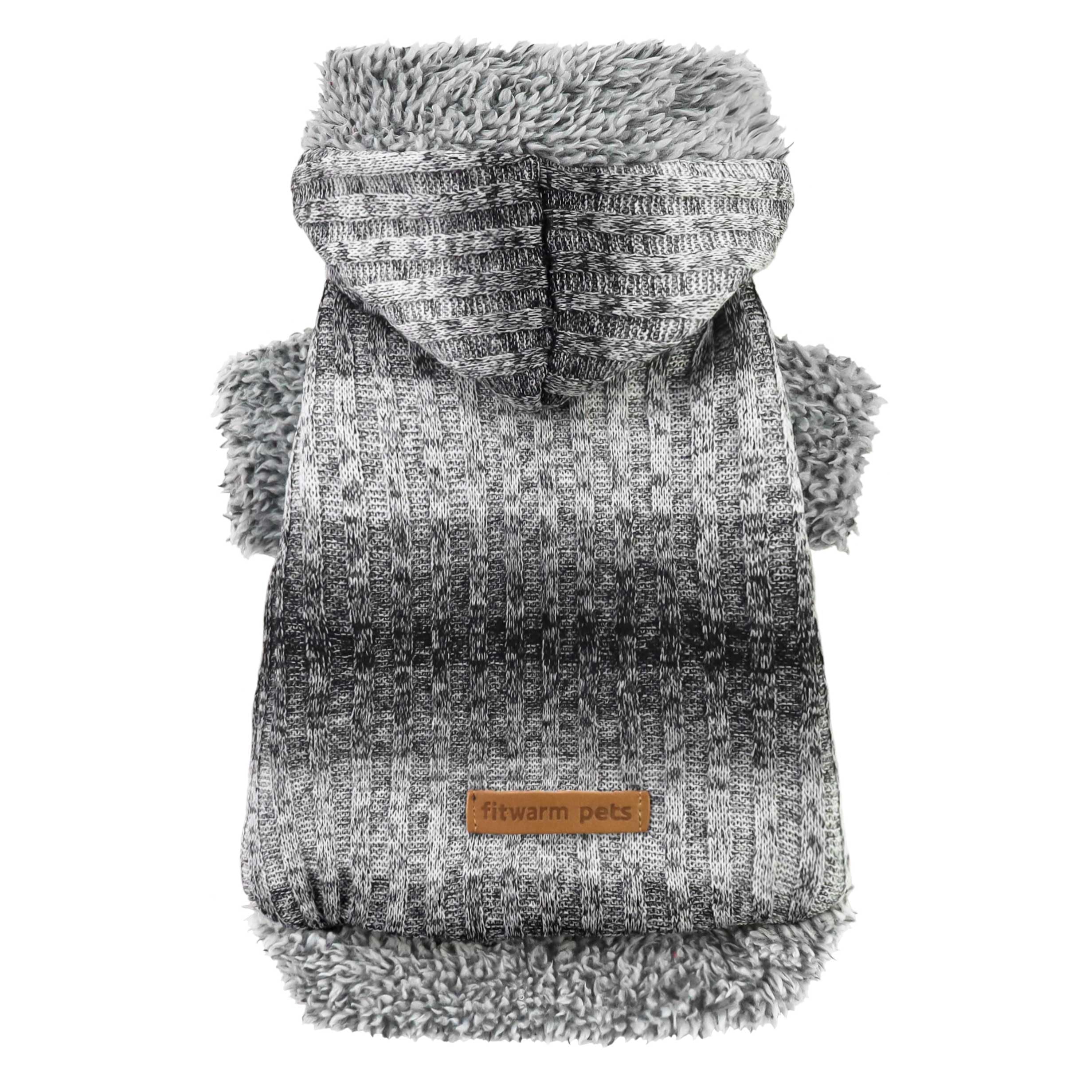 Fitwarm Fuzzy Dog Sweater, Knitted Winter Dog