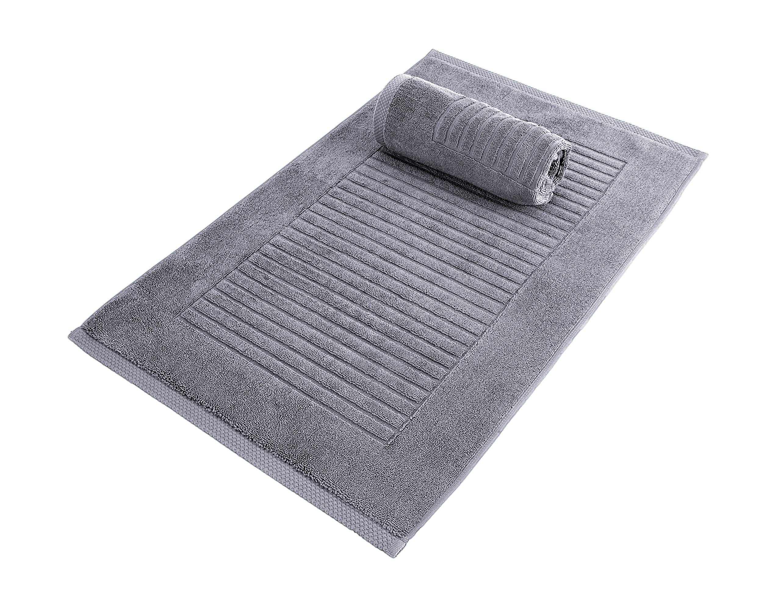 Classic Turkish Towels Luxury Ribbed Bath Mats Soft Thick 2 Piece To | amzdealz