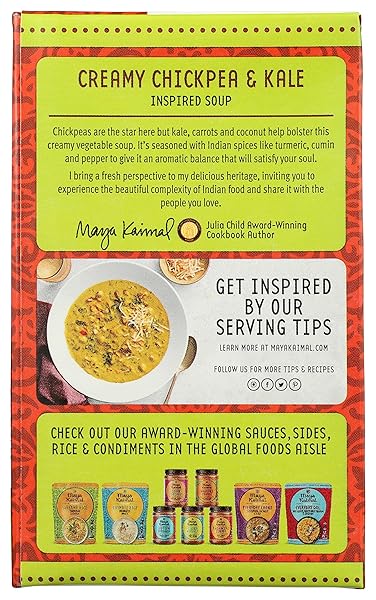 MAYA KAIMAL CREAMY CHICKPEA KALE SOUP, 17.6 OZ