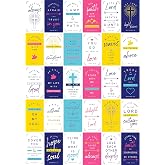 Bible Verse Cards - Inspirational Scripture Messages (60 Cards, 2 Sets Of 30 Unique 3.5 inch x 2 inch Cards)