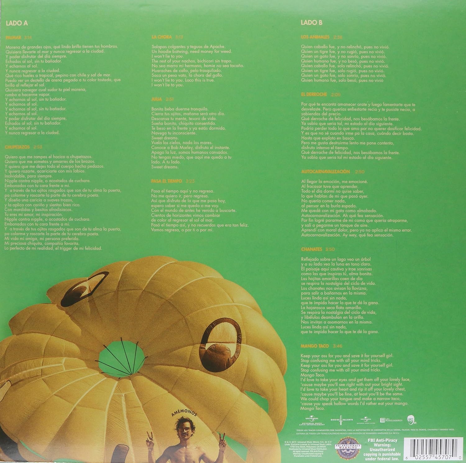 Amazon Com Fruta Lp Vinyl Caloncho Music amazon com fruta lp vinyl caloncho