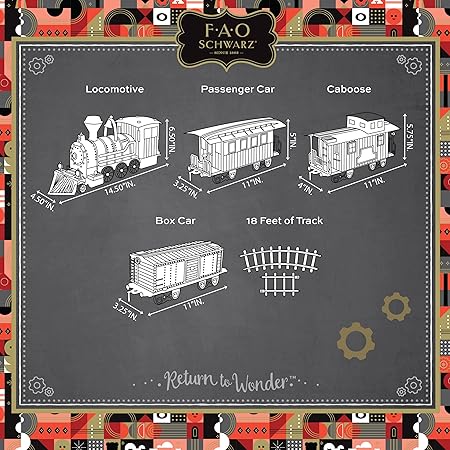 fao schwarz classic motorized train set