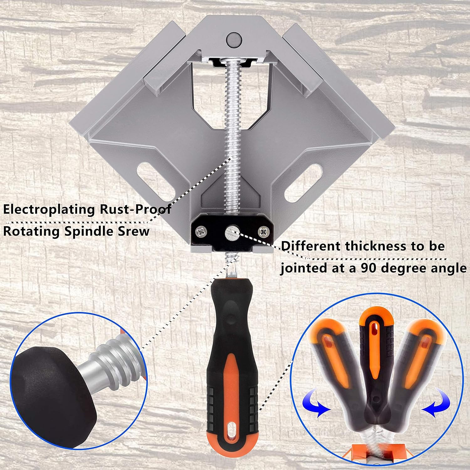 MAYLINE 90 Degree Corner Right Angle Clamps Holder, Angle Welding Clamp, Vise Adjustable Bench
