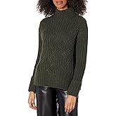 Vince Women's Mirrored Cable Turtleneck