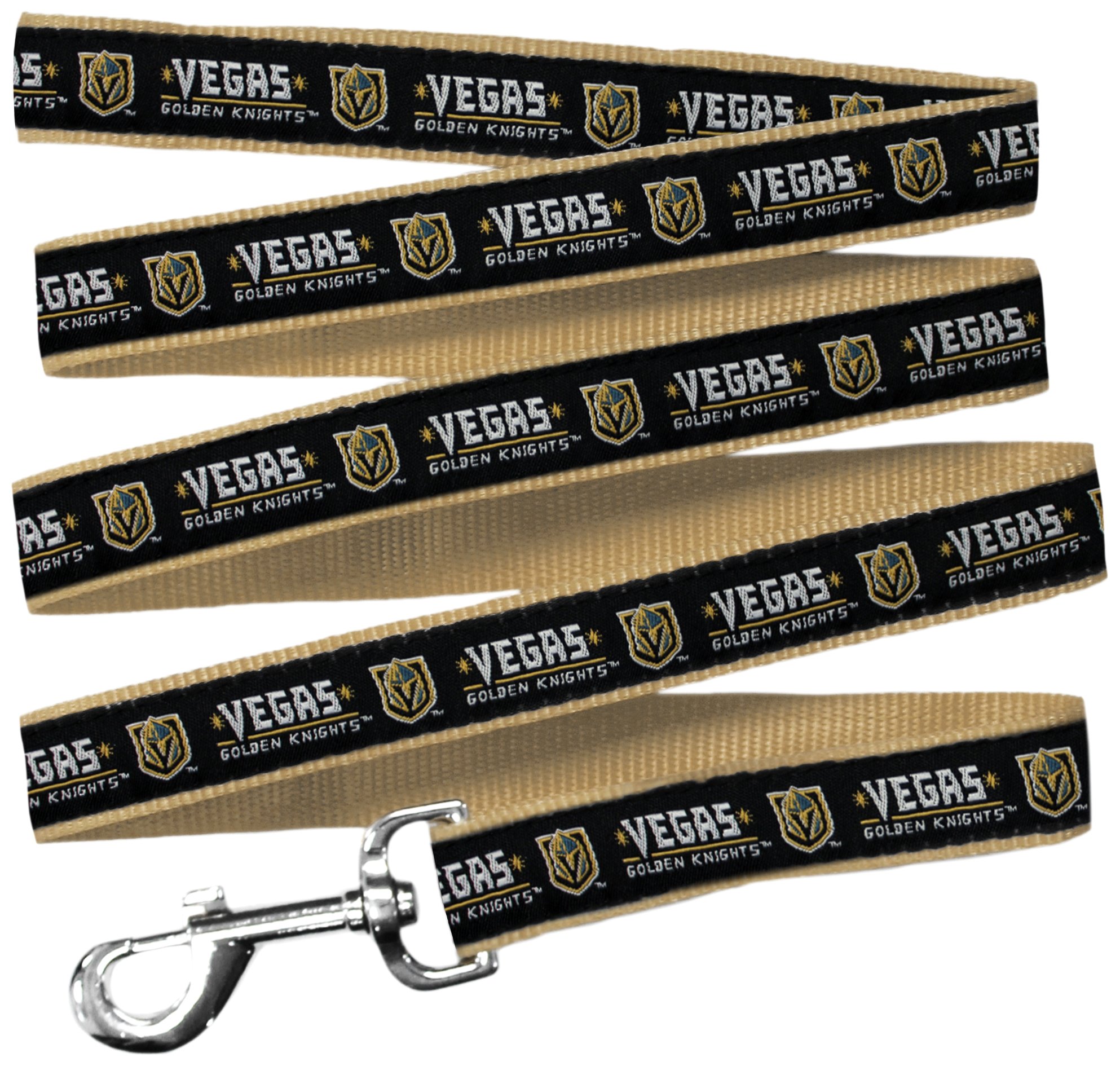 Pets First NHL LAS Vegas Golden Knights Leash for Dogs & Cats, Medium. - Walk Cute & Stylish! The Ultimate Hockey Fan Leash!, Medium (4 Ft Long x 0.62 in Width)