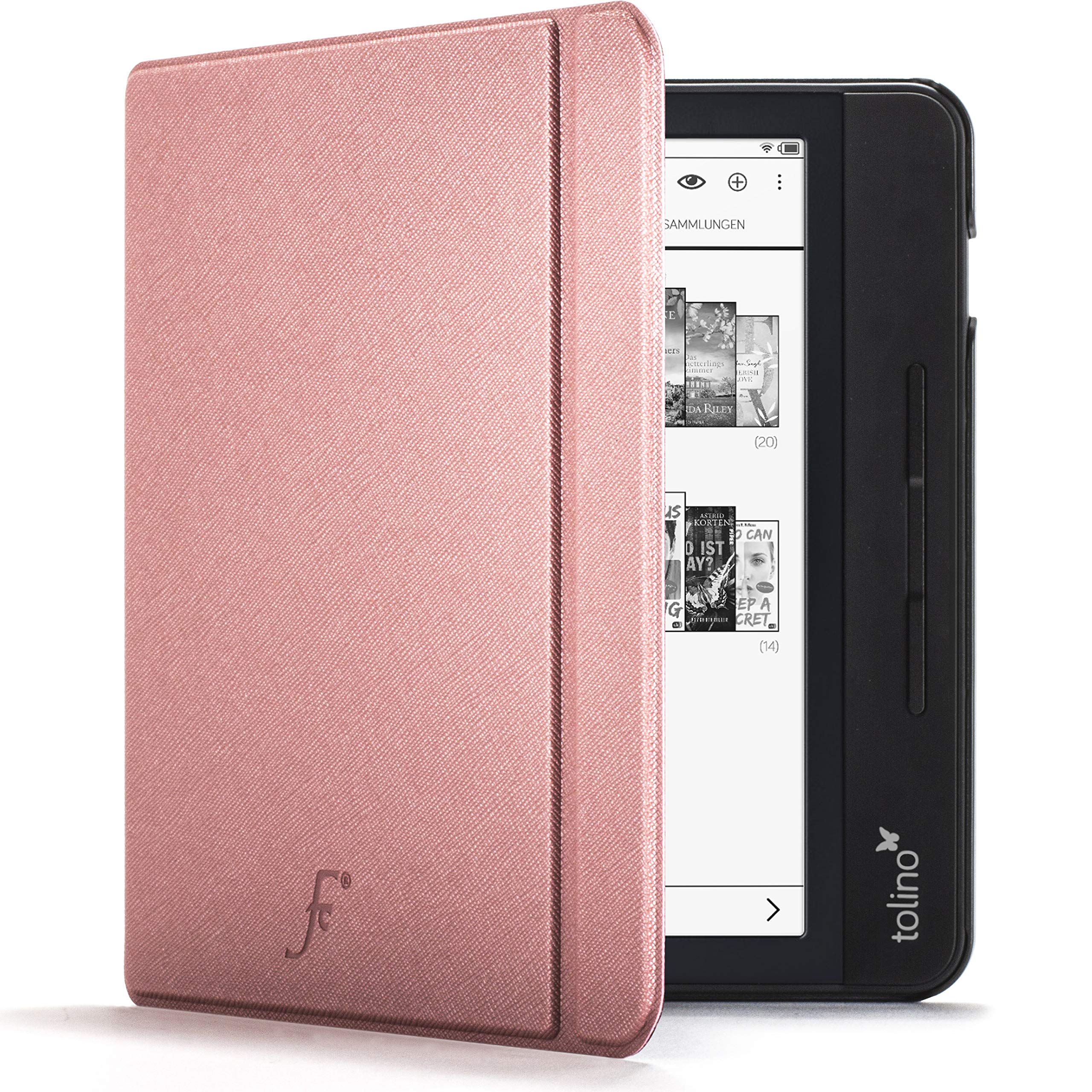 FOREFRONT CASES Cover for Tolino Vision 5 - Lightweight Tolino Vision 5 Case - Rose Gold - Thin, Protective Tolino Vision 5 Cover with Auto Sleep Wake, Shell Design