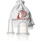 DoSensePro - Anti Cellulite Cup + Facial Cupping Therapy Set - Boost Your Skin's Glow, Reduce Wrinkles with Our Face and Body Beauty Massage Cupping, Includes Suction Cup for Face