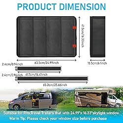 FDKJEJC Rv Door Window Shade Cover, Rv Blackout