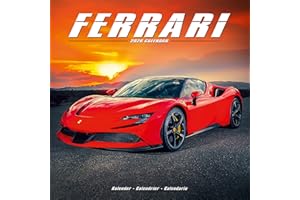 Ferrari Calendar 2026 Square Car Wall Calendar - 16 Month