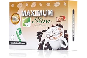 Maximum Slim Premium Instant Cocoa – Creamy, Delicious 4-in-1 Formula with Natural Herbal Extracts for Energy & Vitality, Max