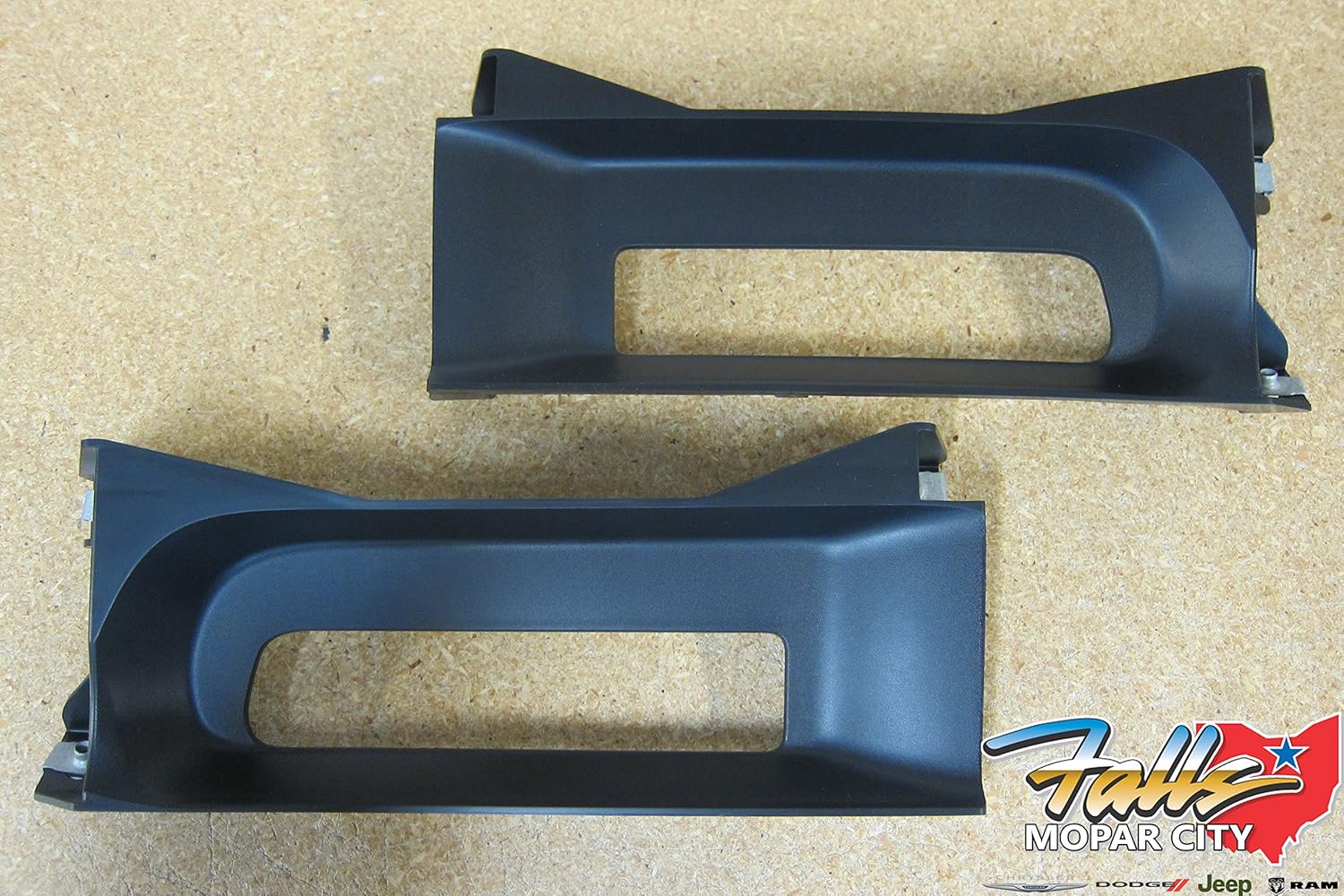 Dodge Ram 1500 Front Left & Right Side Tow Hook Bezel Kit OEM Mopar