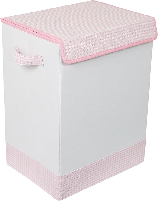 BirdRock Home Baby Clothes Laundry Hamper with Lid Folding Cloth