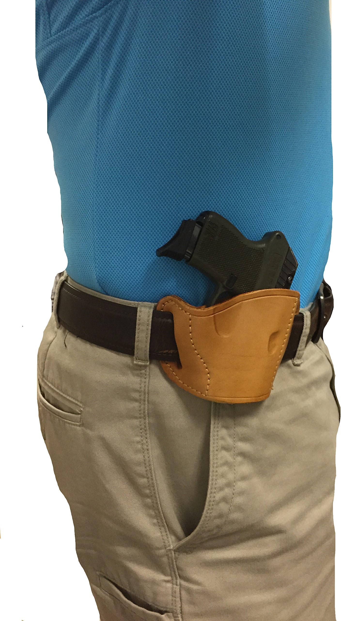 Leather Gun Holster Fits Sig Sauer P238 Cal, Astra Camper,beretta 950 Jetfire,cobra Ca32,ca380, Jennings J-22,j-25, Ruger Lcp380, Taurus Pt-22,pt-25