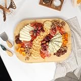 Salter Bamboo Chopping Board 40x30cm Carving Surface Meat Rest Textured Spikes view 4