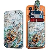 DEENAKIN for MagSafe Wallet, 3 Card Holder With RFID Blocking, Slim Magnetic Wallet for iPhone 17/16/15/14/13/12/11 Series with Cute Trendy Designs, Costal Mosaic Tortoise