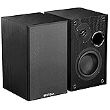 Powered Bookshelf Speakers, BESTISAN Bluetooth 5.0