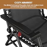 Yaheetech Zero Gravity Chairs Outdoor Folding Lounge Set of 2 with Pillows view 8