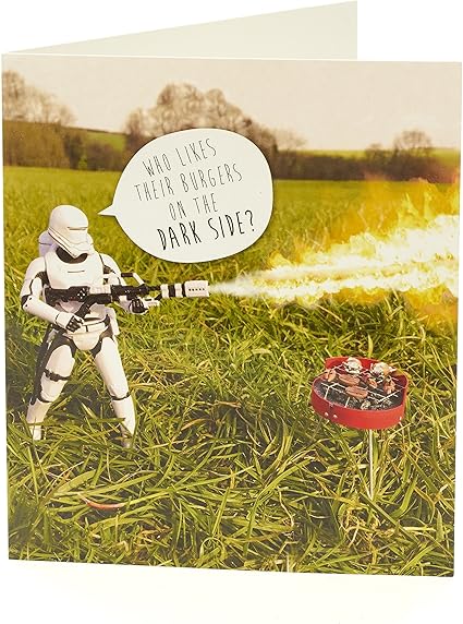 Amazon スターウォーズ おもしろバースデーカード Ukグリーティング グリーティングカード 文房具 オフィス用品