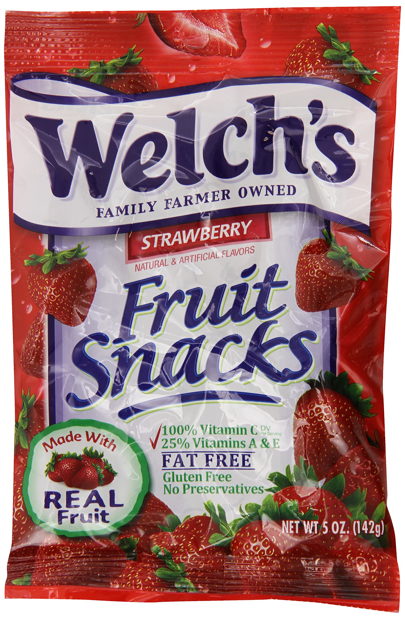 Welch's Fruit Snacks, Berries 'N Cherries, 5Ounce Bags