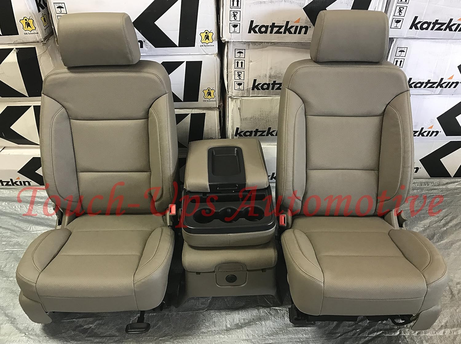 Katzkin Cocoa Dune Leather Seat Covers Compatible with 2016