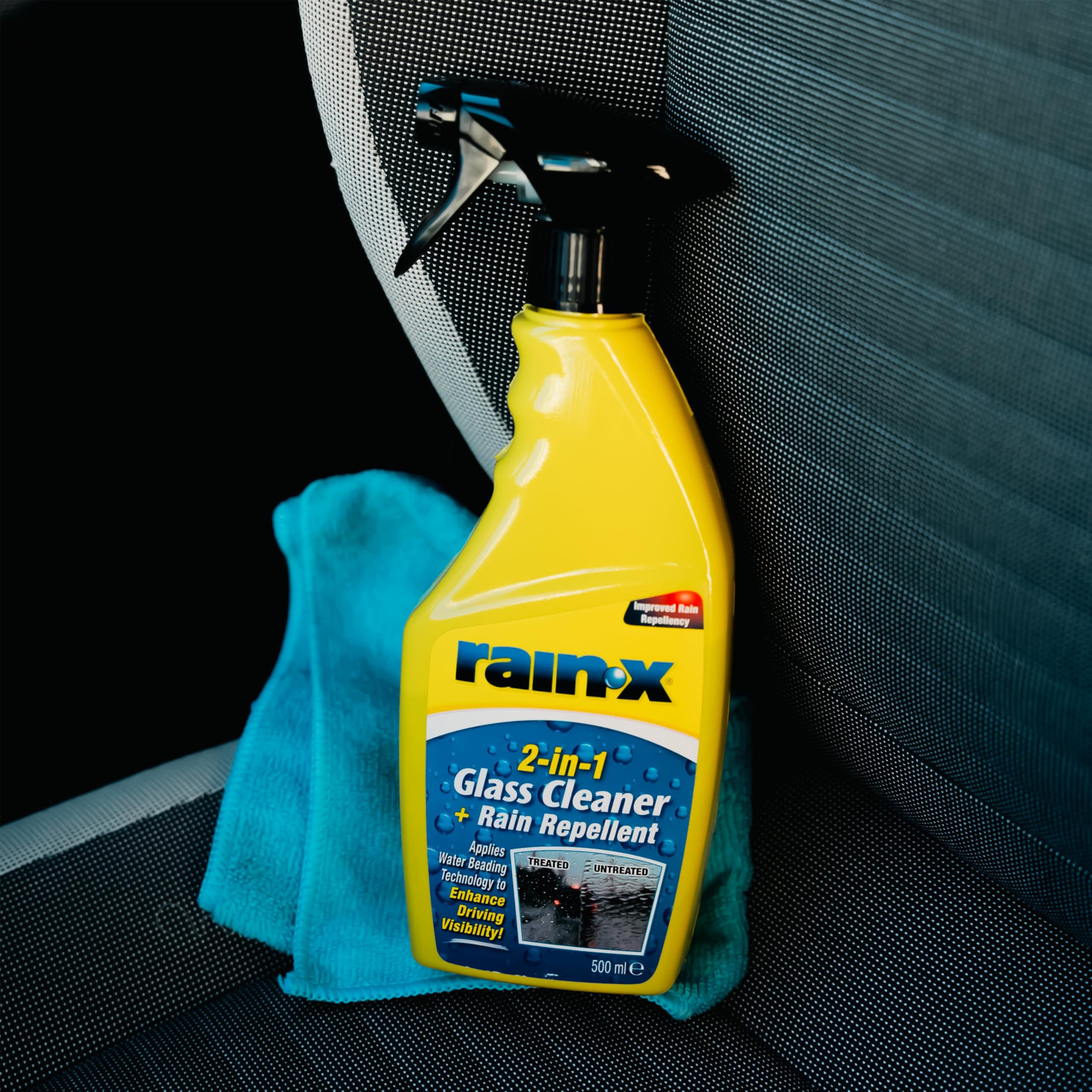 Rain-X 2-in-1 Scheibenreiniger - Regenabweiser - Streifenfreie Reinigung - Schutz vor Schmutz, Schnee und Insekten - 500 ml 7