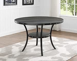 Amazon Com Roundhill Furniture Biony Collection Counter Height Dining Table Tables
