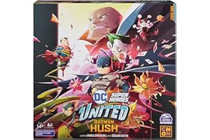 Spin Master Games, DC United Super Heroes: Batman Hush, Cooperative Multiplayer Strategy Card Game for Teens & Adults, Collectible Miniatures, 1-5 Players, Stocking Stuffer Gift Ideas for Ages 14 & Up