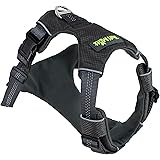 Tuff MuttDog Harness for Medium & Large Breeds, Easy On Easy Off with a No Pull Front Chest Clip, Walk, Run & Hike with Confidence, Stay Safe with Bright Reflective Stitching