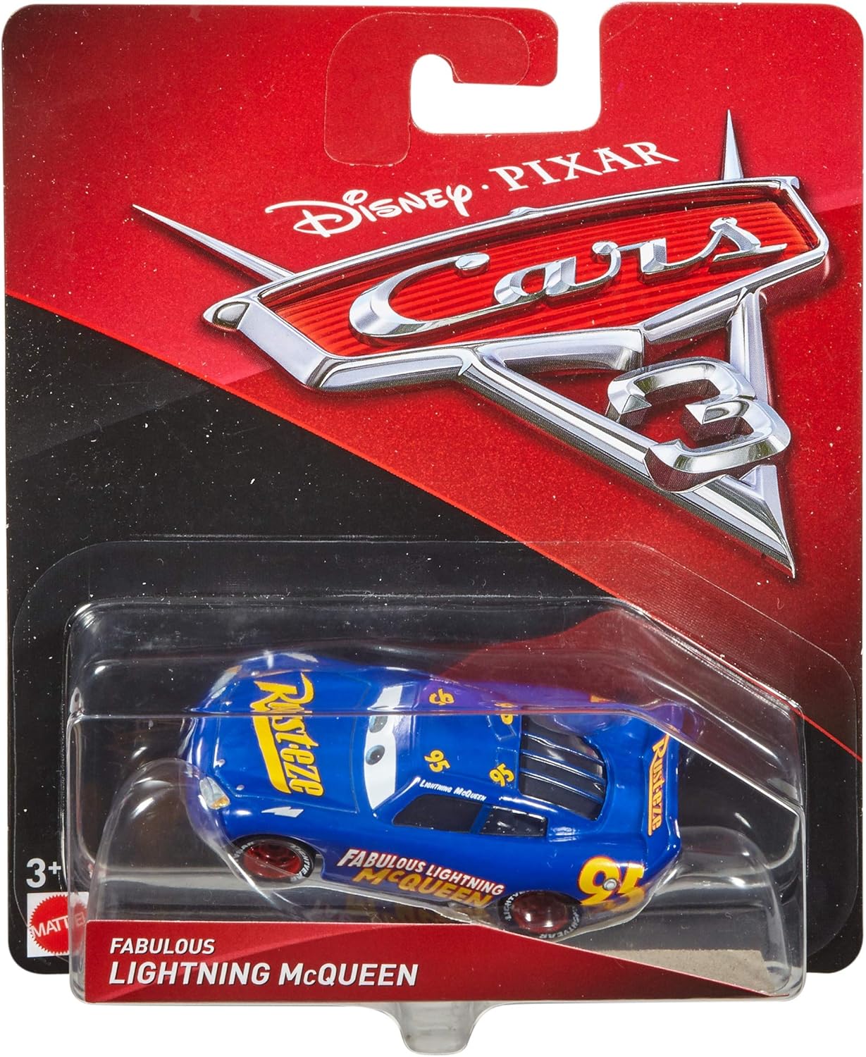 Disney Pixar Cars 3 Fabulous Lightning McQueen Die-Cast Vehicle, Fabulous L. Mcqueen, 1:55 scale, 5.5 x 1.6252 x 6.5 inches - Image 5