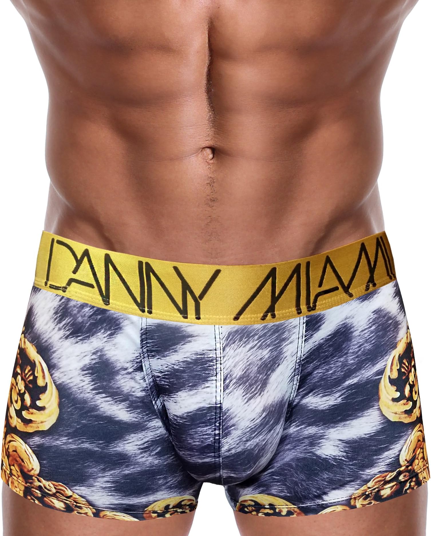 Danny Miami Men's Underwear - Boxer Briefs in Multiple Colors Patterns & Designs - Athletic Low Rise Short Cut - New