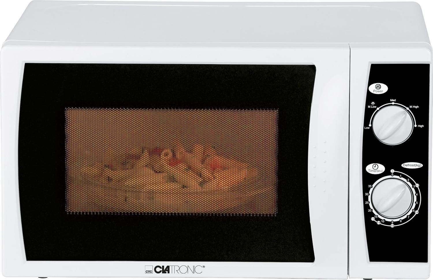 Clatronic MW 781 - Microondas (700 W, 20 litros), color blanco