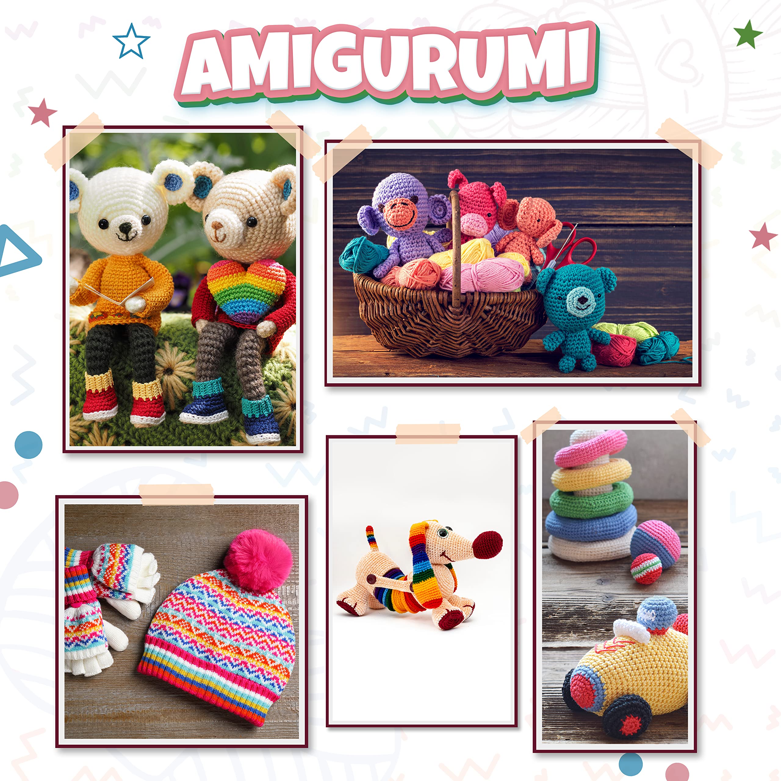 TYH Supplies 8 Acrylic Yarn Pack | 560 Yard Soft Yarn Medium Weight | Beginner Assorted Yarn Set | 8 Unique Colors 70 Yard Each Skein | Multipack for Amigurumi and Crafts
