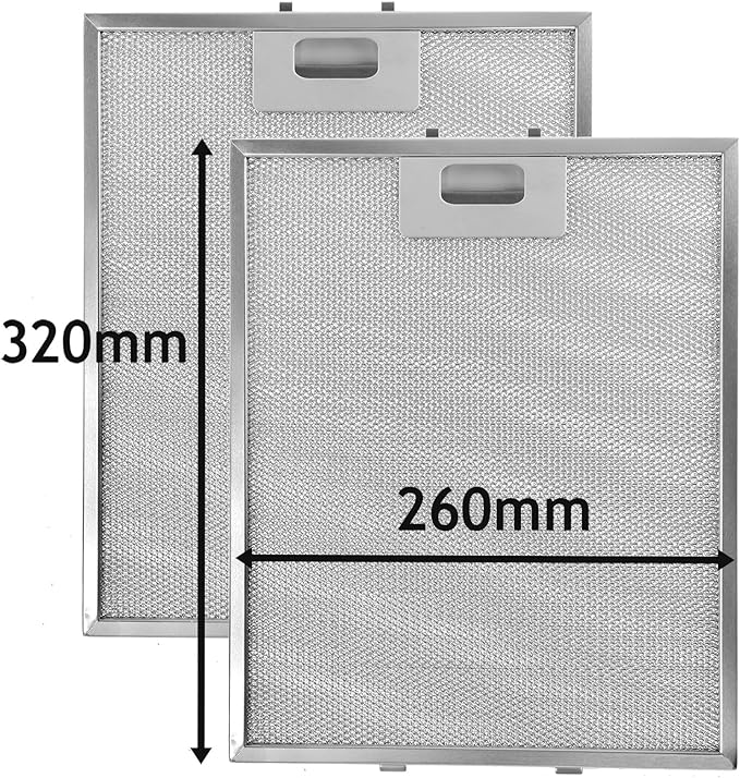 SPARES2GO Metal Mesh Filter for New World Cooker Hood/Extractor Fan