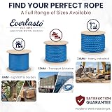 Everlasto 100m Trade Reels Blue Polypropylene Rope 6mm 8mm 10mm 12mm 14mm 16mm view 7