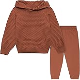 Modern Moments by Gerber Girls' Baby and Toddler Honey Comb Sweater Knit Top and Pant Set