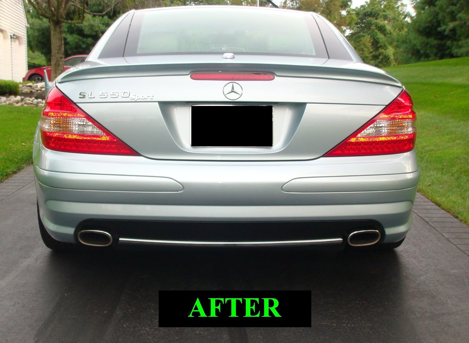 Amazon.com: 312 Motoring fits MERCEDES-BENZ R230 2003-2008 SL500 SL550 SL55  SL65 AMG CHROME REAR VALANCE MOLDING SL 500 55 03 04 05 06 07 2003 2004  2005 ...