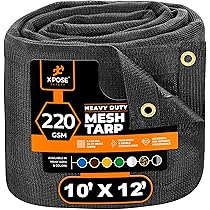 Xpose Safety Heavy Duty Mesh Tarp – 10' x 12' Multipurpose