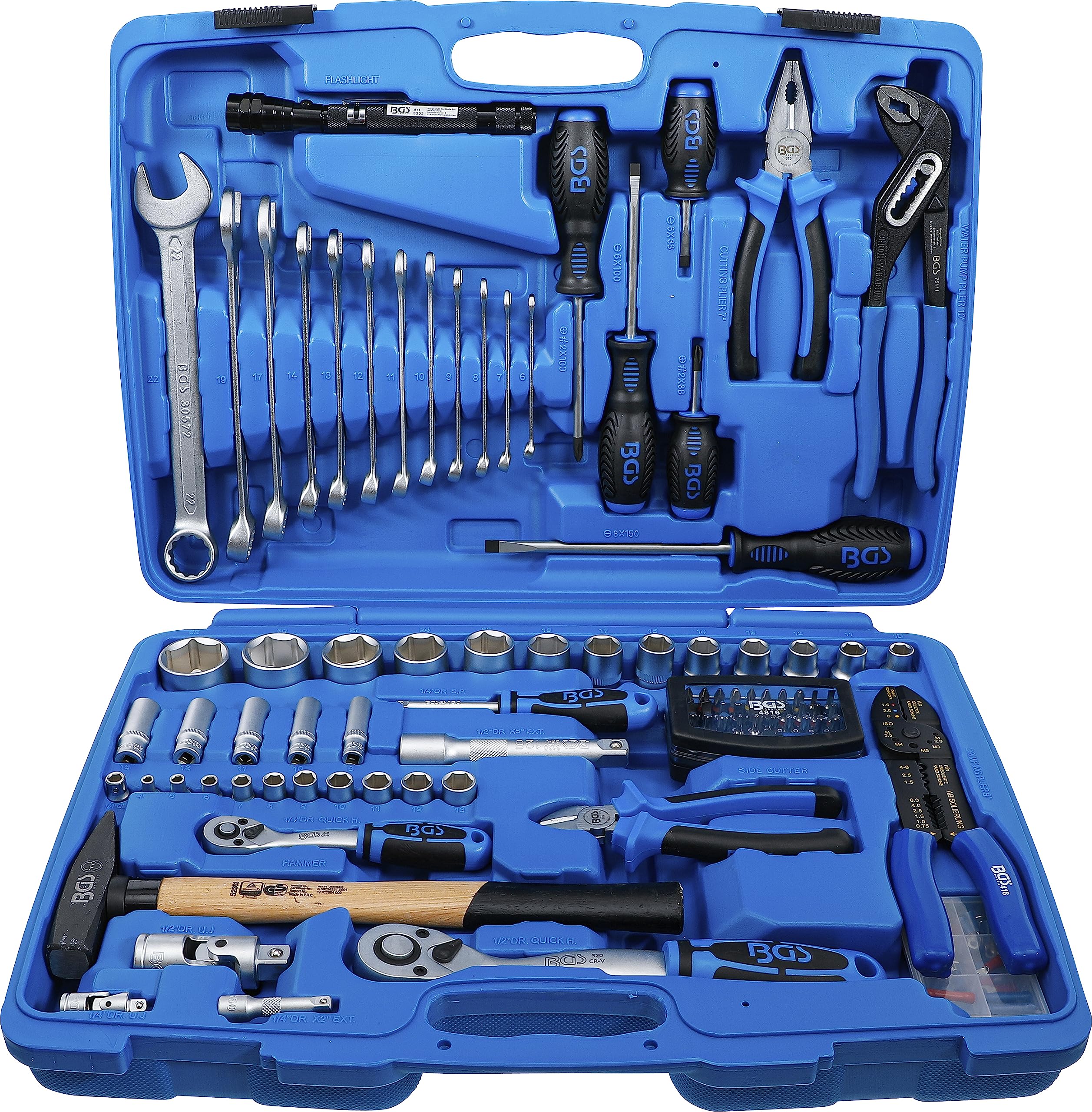 BGS 9029 | Socket Set / Tool Assortment | 117 pcs.