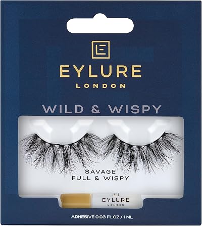 Eylure Wild & Wispy Savage False Lashes with Latex Free Glue