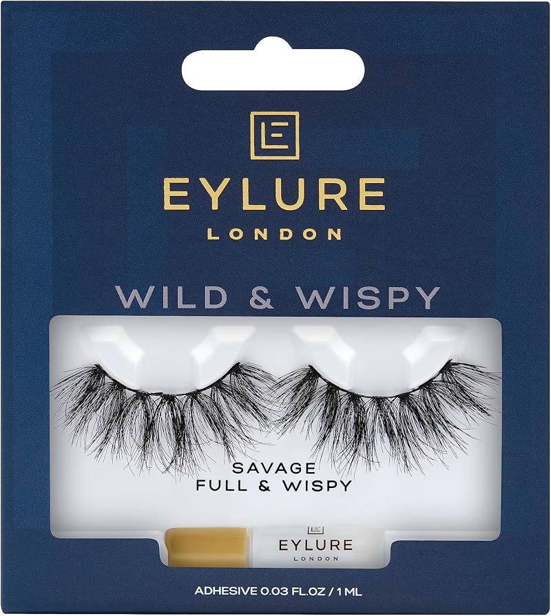 Eylure Wild & Wispy Savage False Lashes with Latex Free Glue