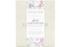 DUNCAN & STONE PAPER CO. Mother Daughter Journal – Durable Dear Daughter Journal Keepsake – Linen Baby Memory Book - Unique Gifts for Daughter (Cream, 230 Pages)